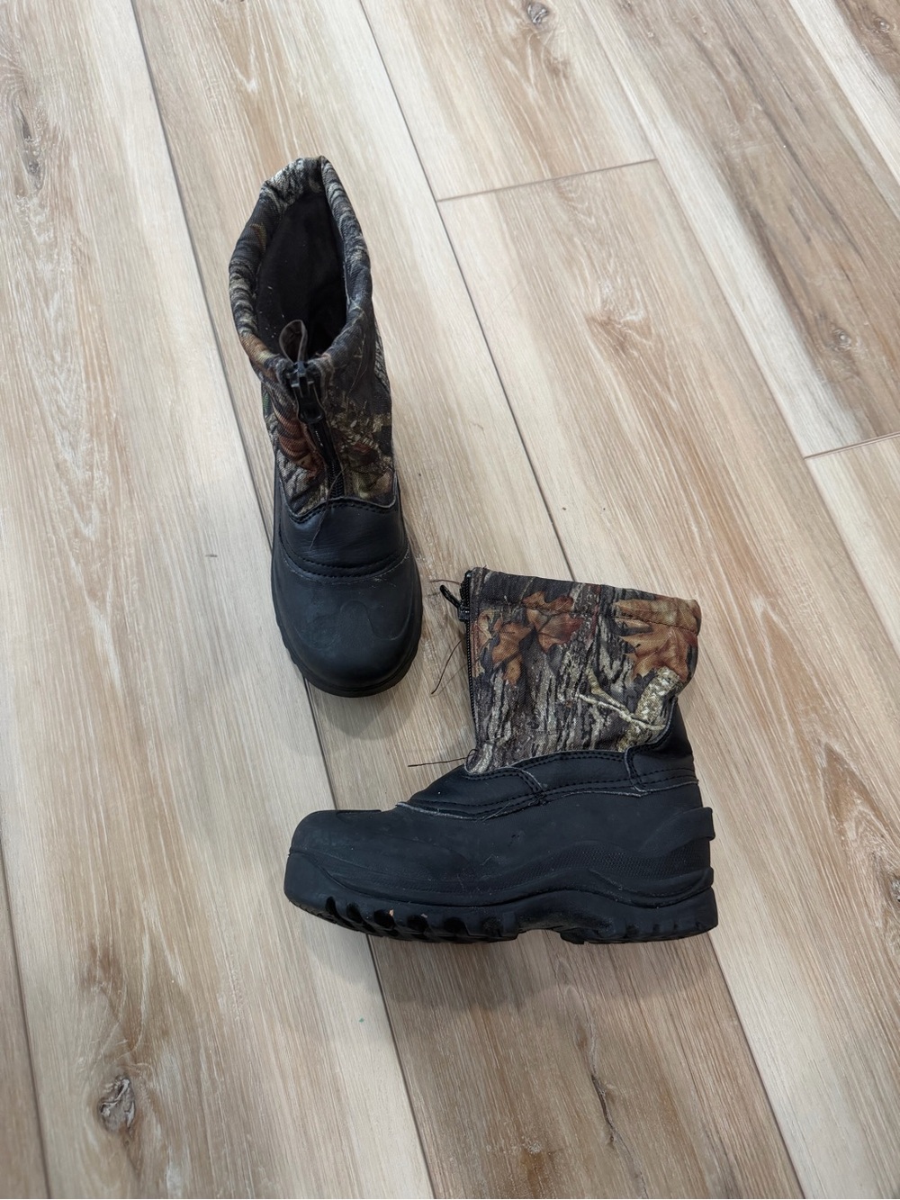 Kids Camo Winter Boots - Black/Camo
